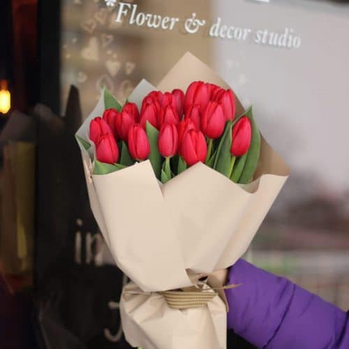 Букет свежих тюльпанов купить в Бресте